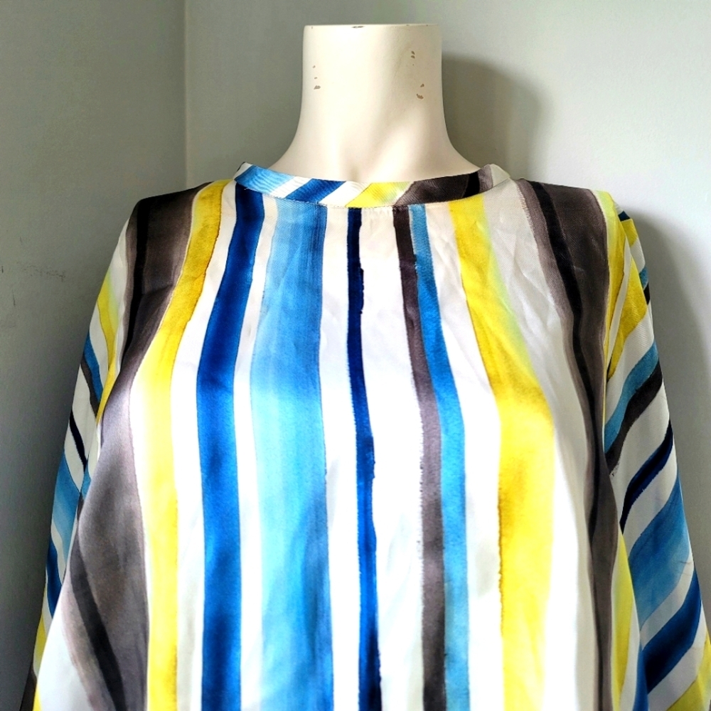 NWT Zara Basic Striped Blouse Size S
